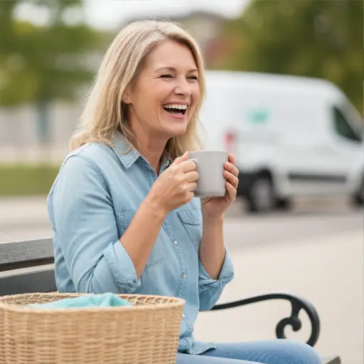 Smiling Happy Caucasian Woman